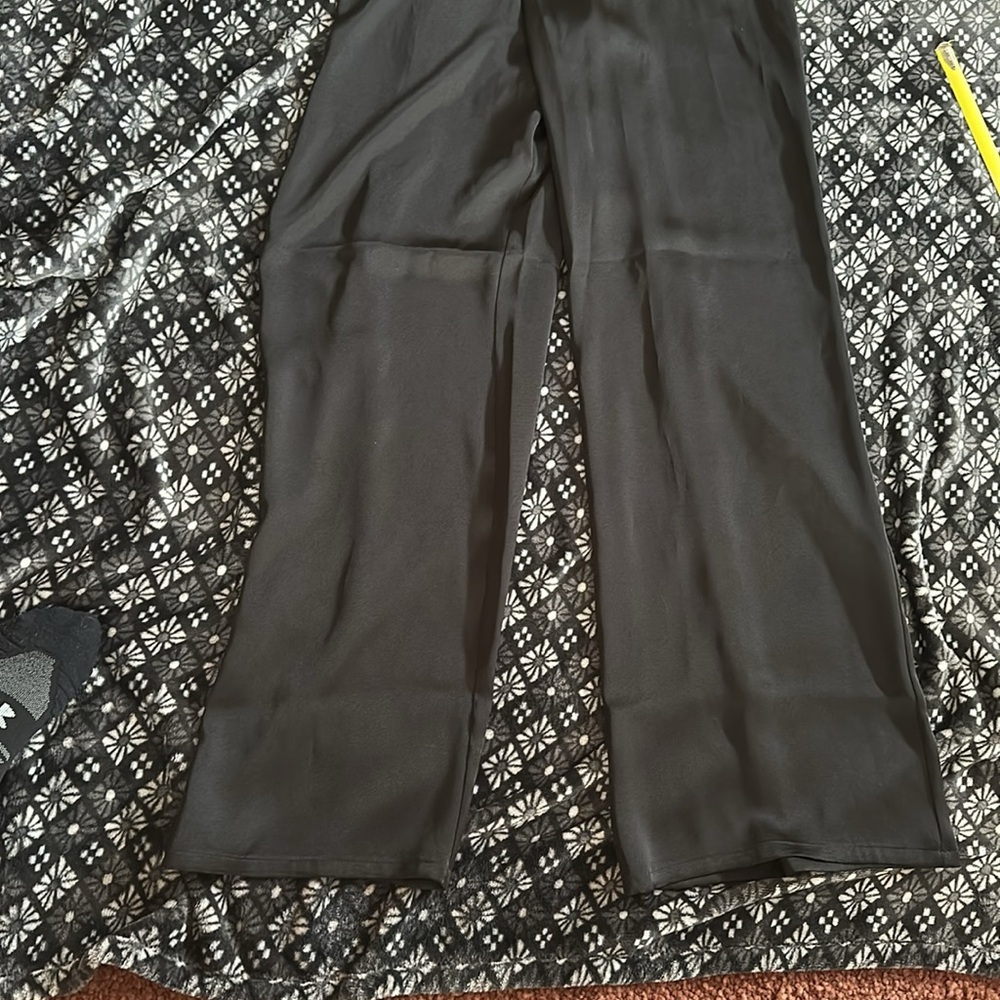 Express Satin Pant Romper - Picture 3 of 7